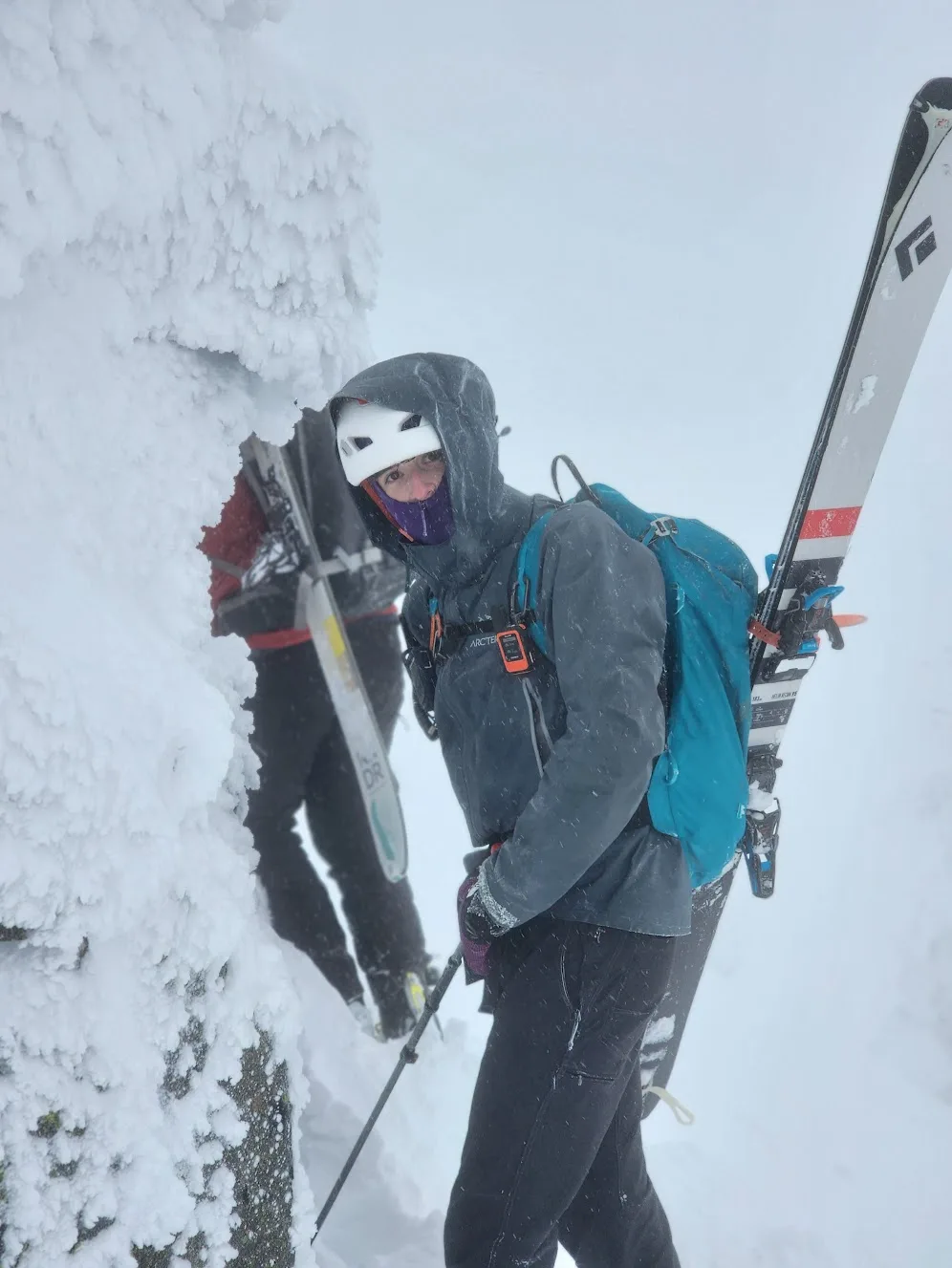 Carter outdoors in the mountains