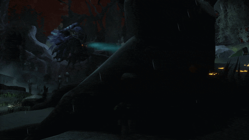 Sprinting past the log