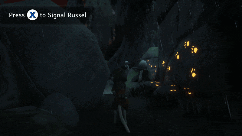 Signaling Russel to move forwards