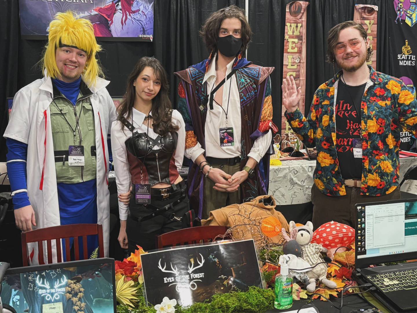 WA State gaming expo booth