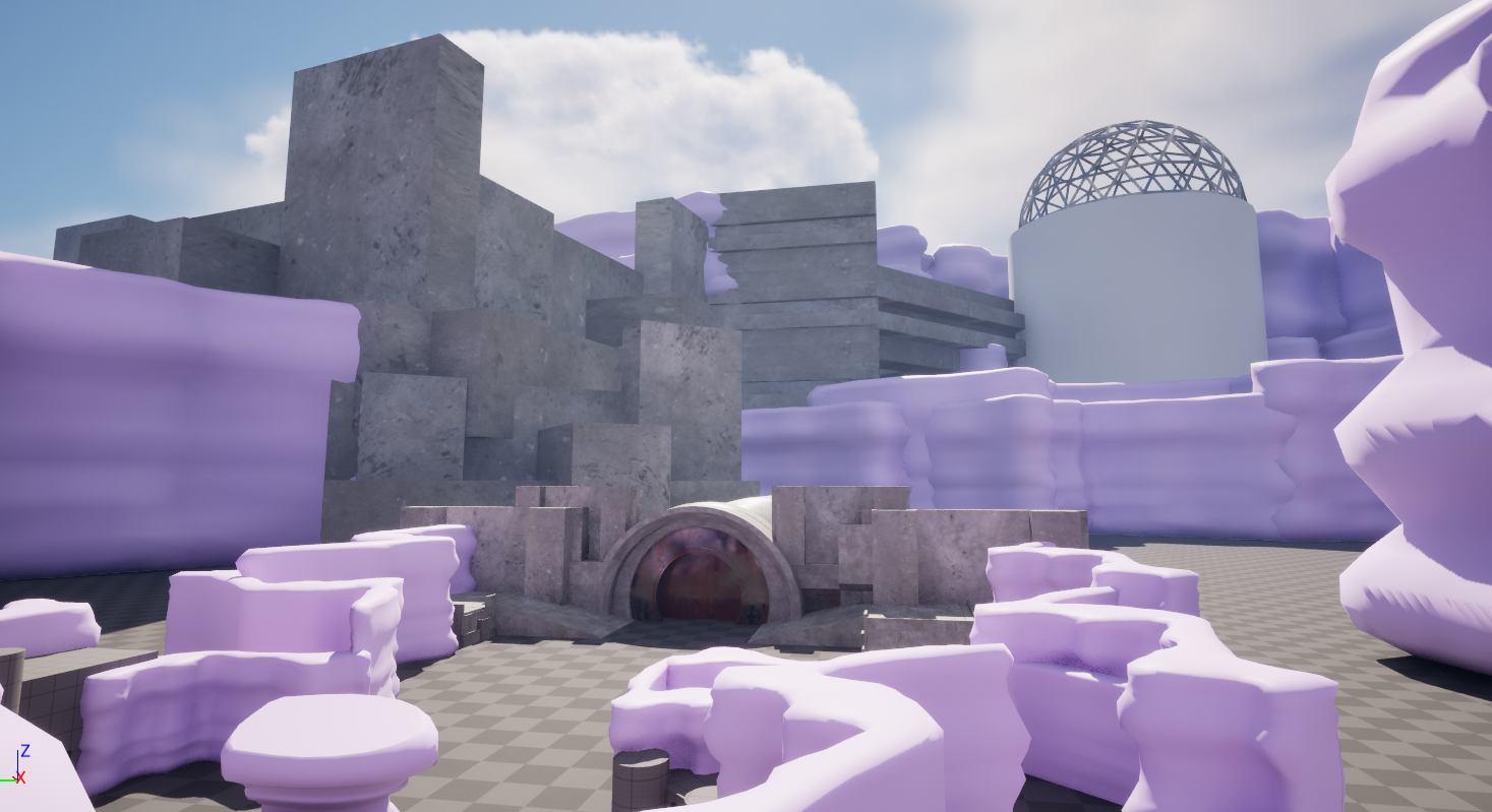 Facility exterior blockmesh